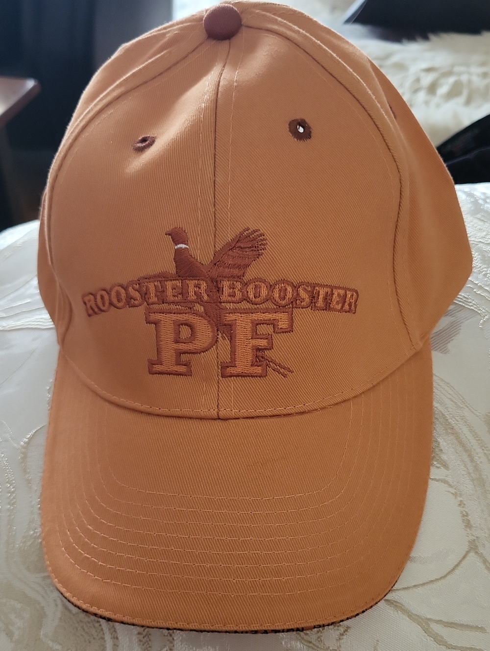 Rooster Booster PF Embroidered Brown Men's Baseball Cap